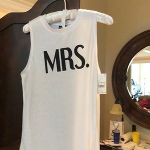 Bride sleeveless t shirt. Brand new
